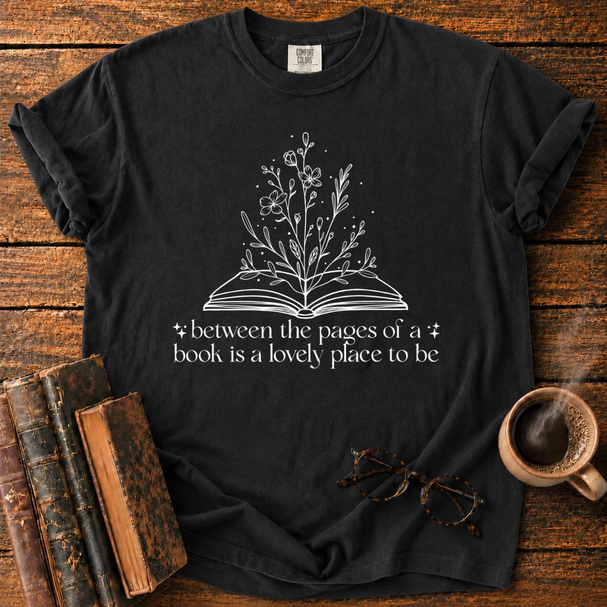 Botanical Book Quote on Forest T-Shirt
