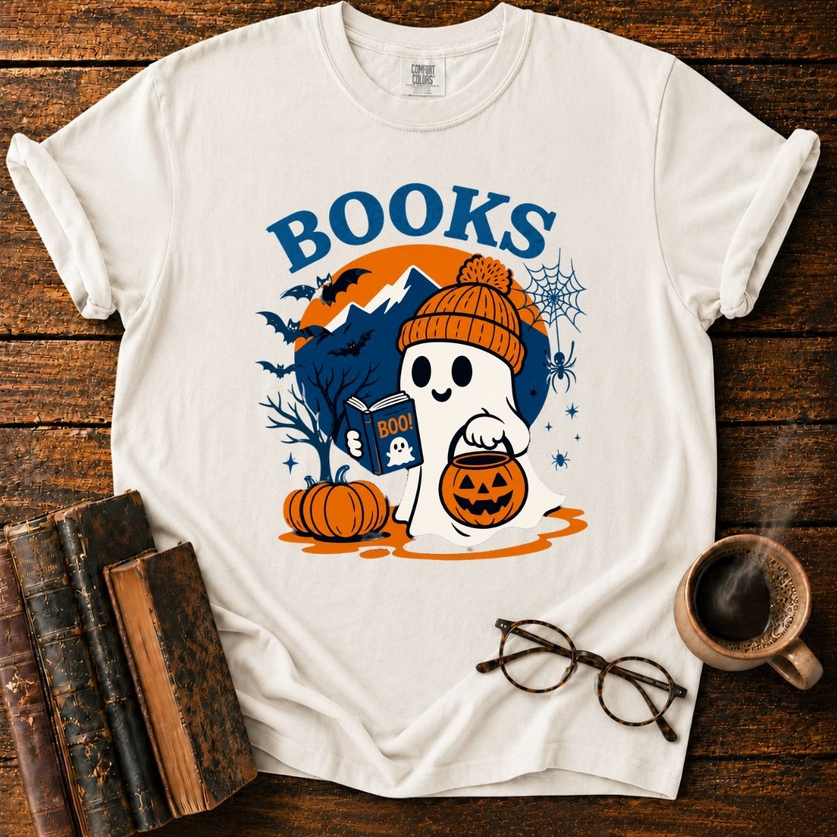 Spooky Books and Ghostly Tales T-Shirt