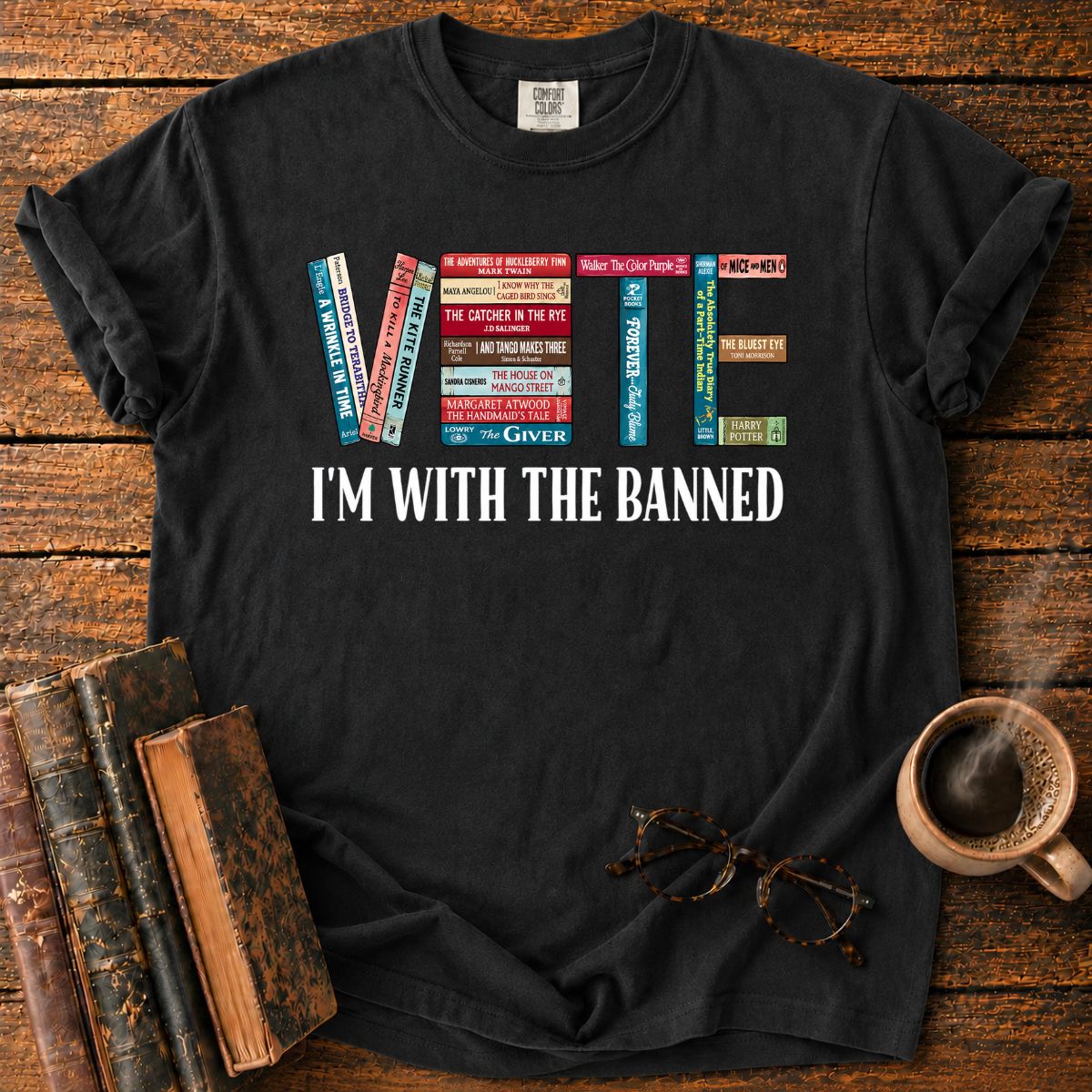 Vote I'm With The Banned Books T-Shirt