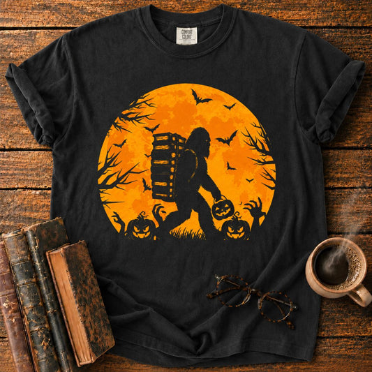 Bigfoot’s Halloween Moonlit Book Trek T-Shirt