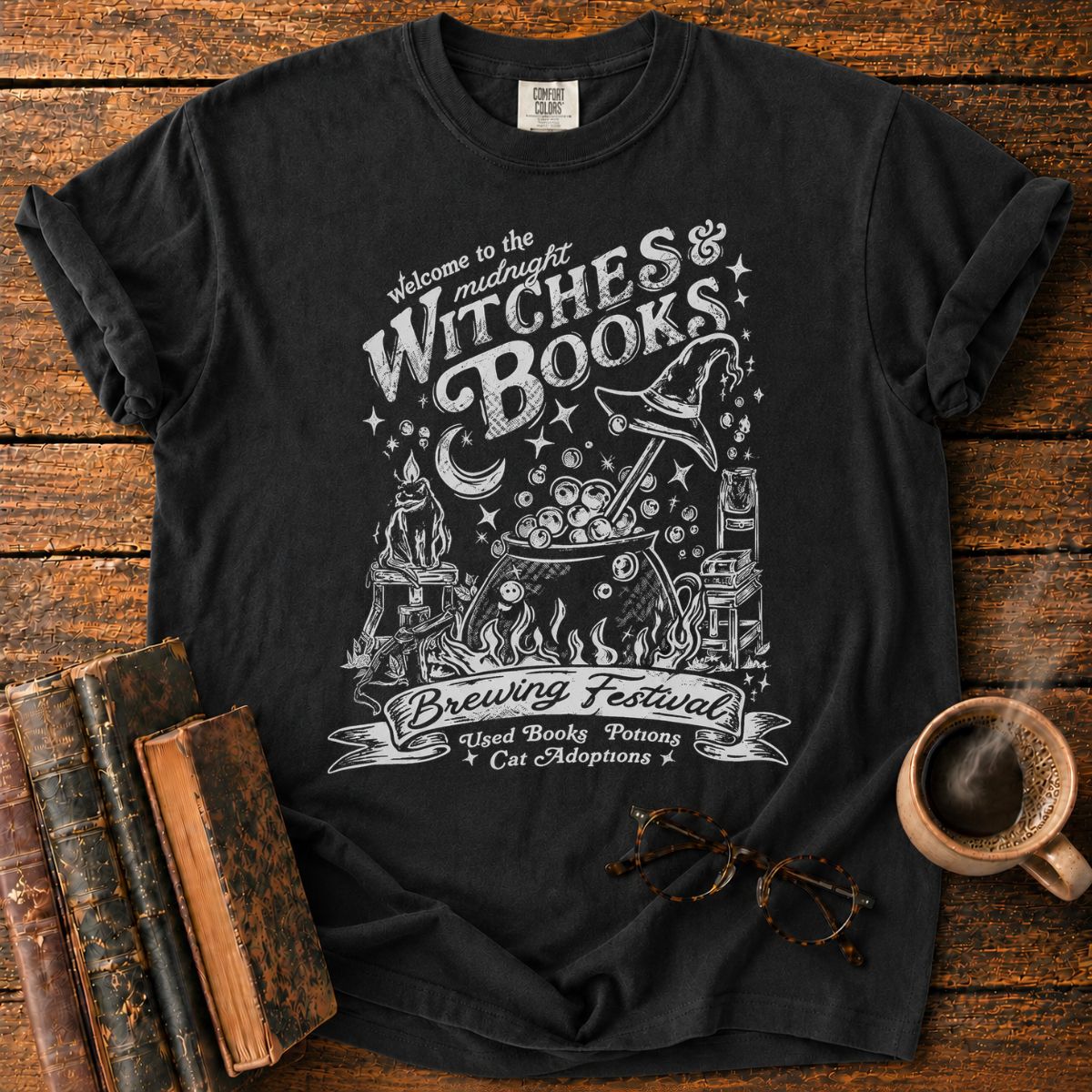 Midnight Witches and Books Festival T-Shirt