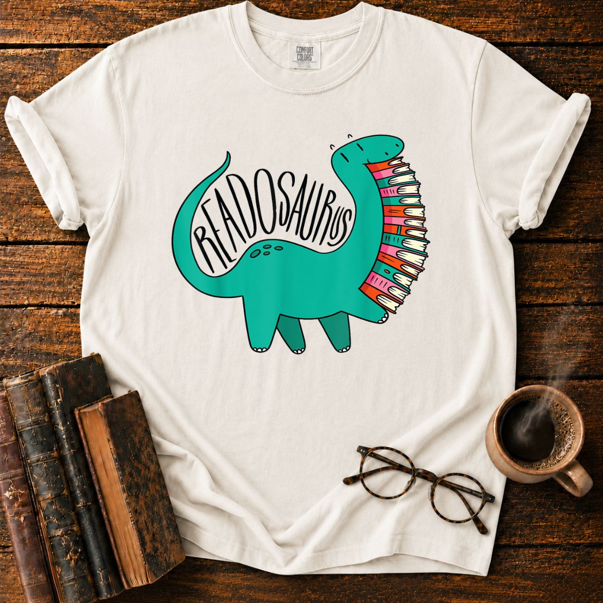 Funny Book Readosaurus T-Shirt