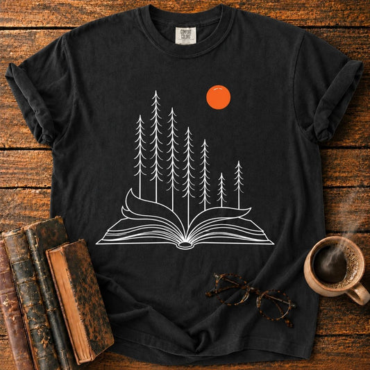 Forest of Pages at Sunset T-Shirt