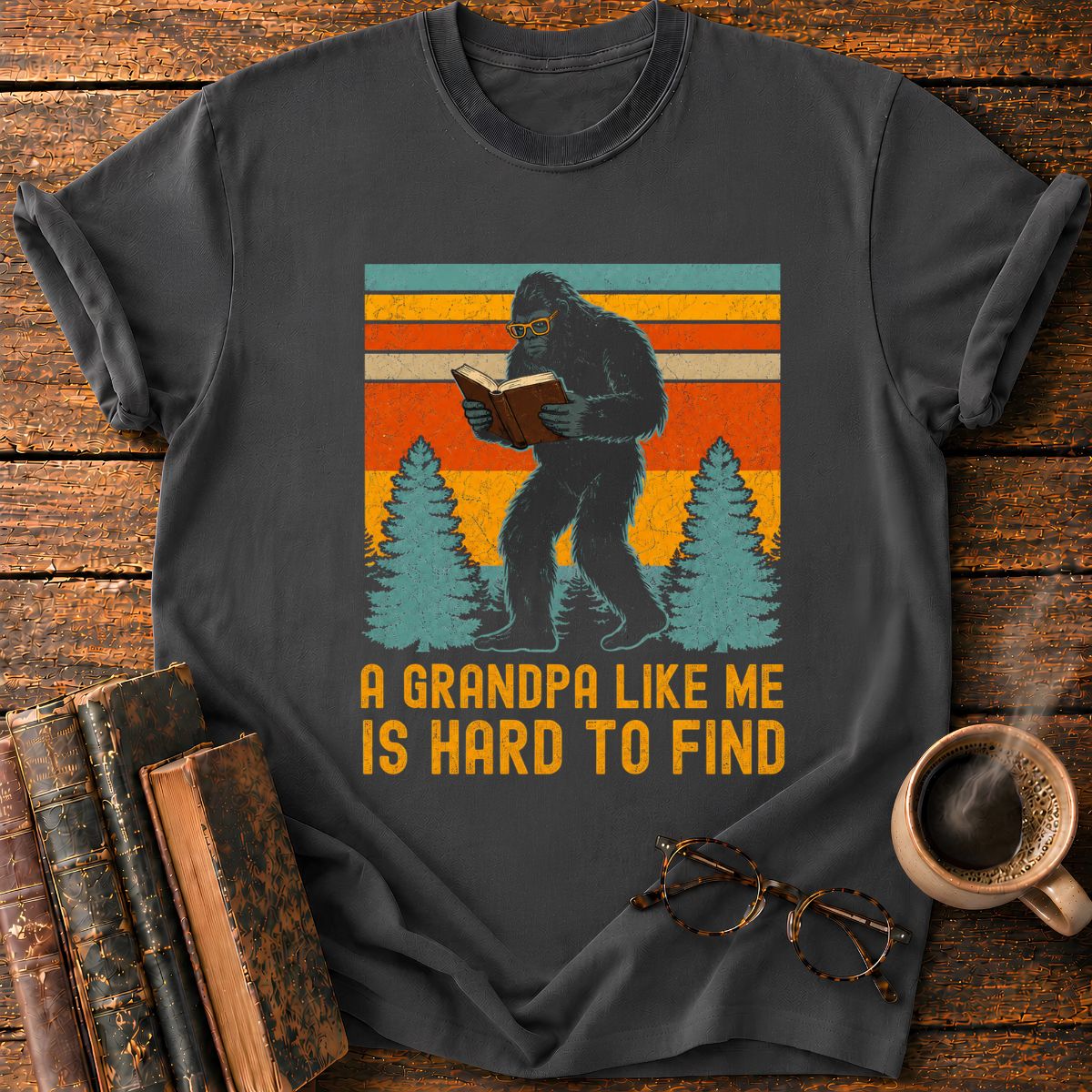 Vintage Bigfoot Reading T-Shirt