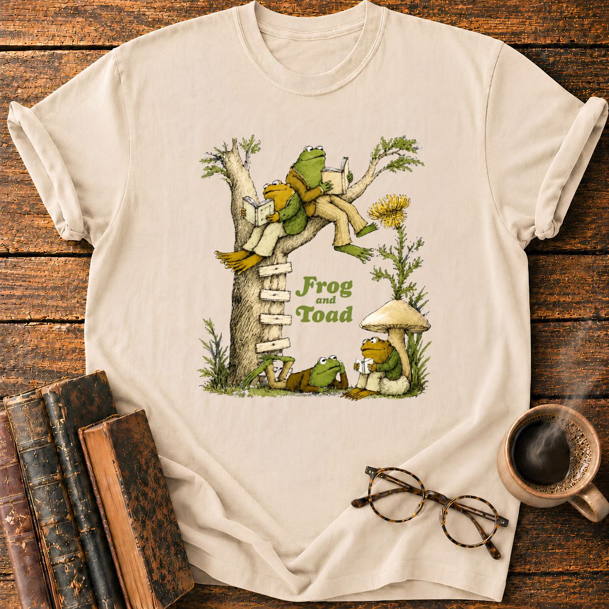 Frog and Toad Under the Tree T-Shirt