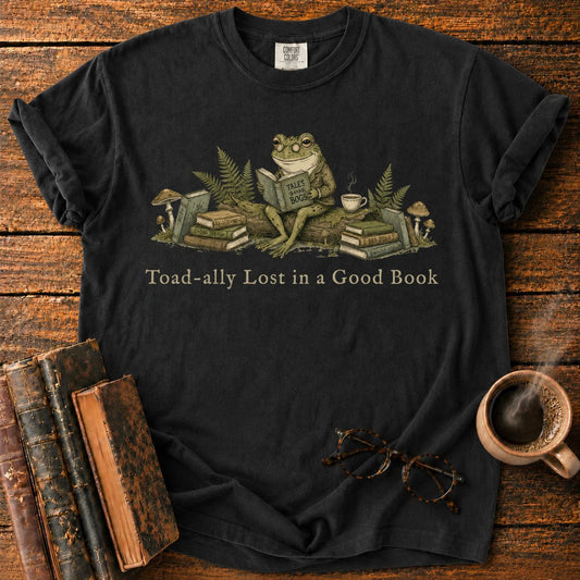 Toad-ally Lost in a Good Book T-Shirt