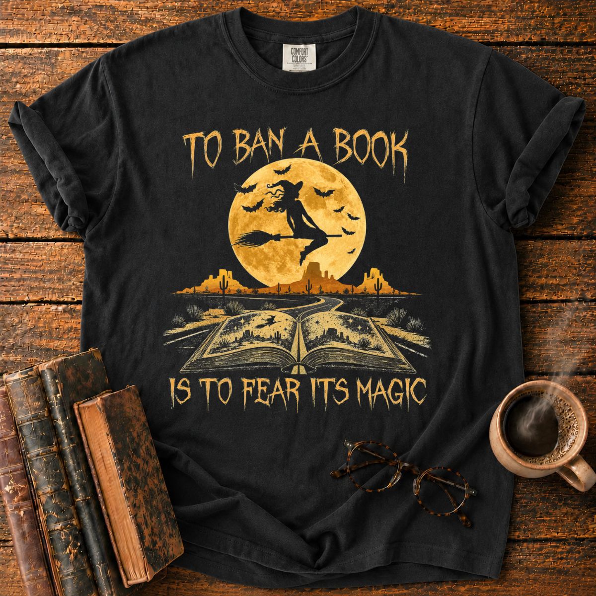 Magic Book on the Desert Highway T-Shirt