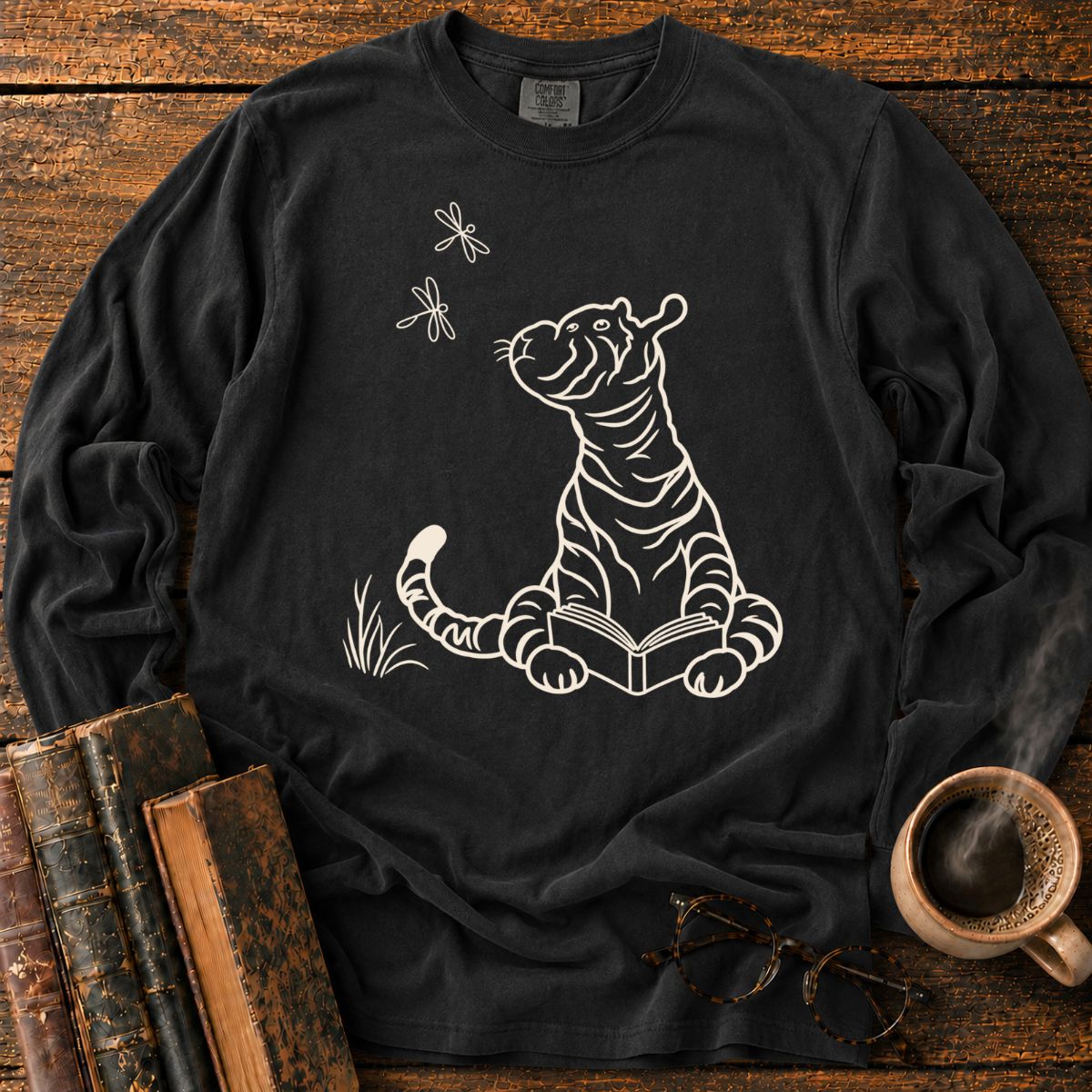 Tiger 1928 Reading Book LS T-Shirt