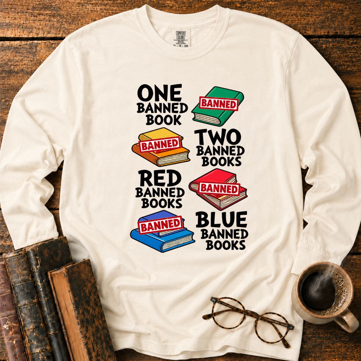 One Banned Book Two Banned Books LS T-Shirt