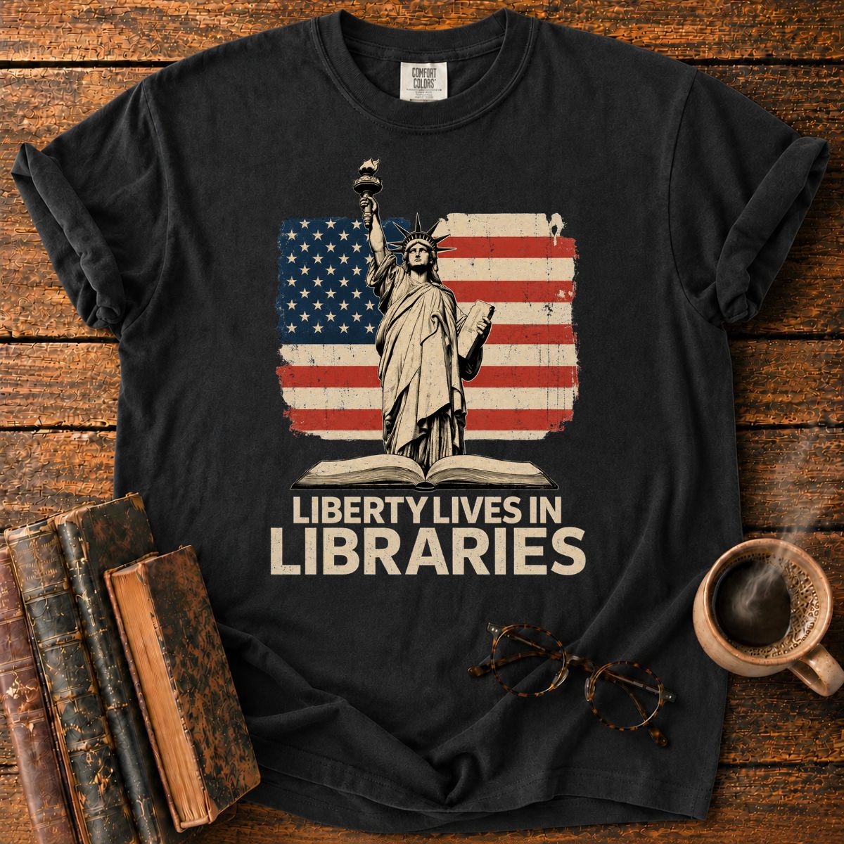 Liberty Lives in Libraries T-Shirt