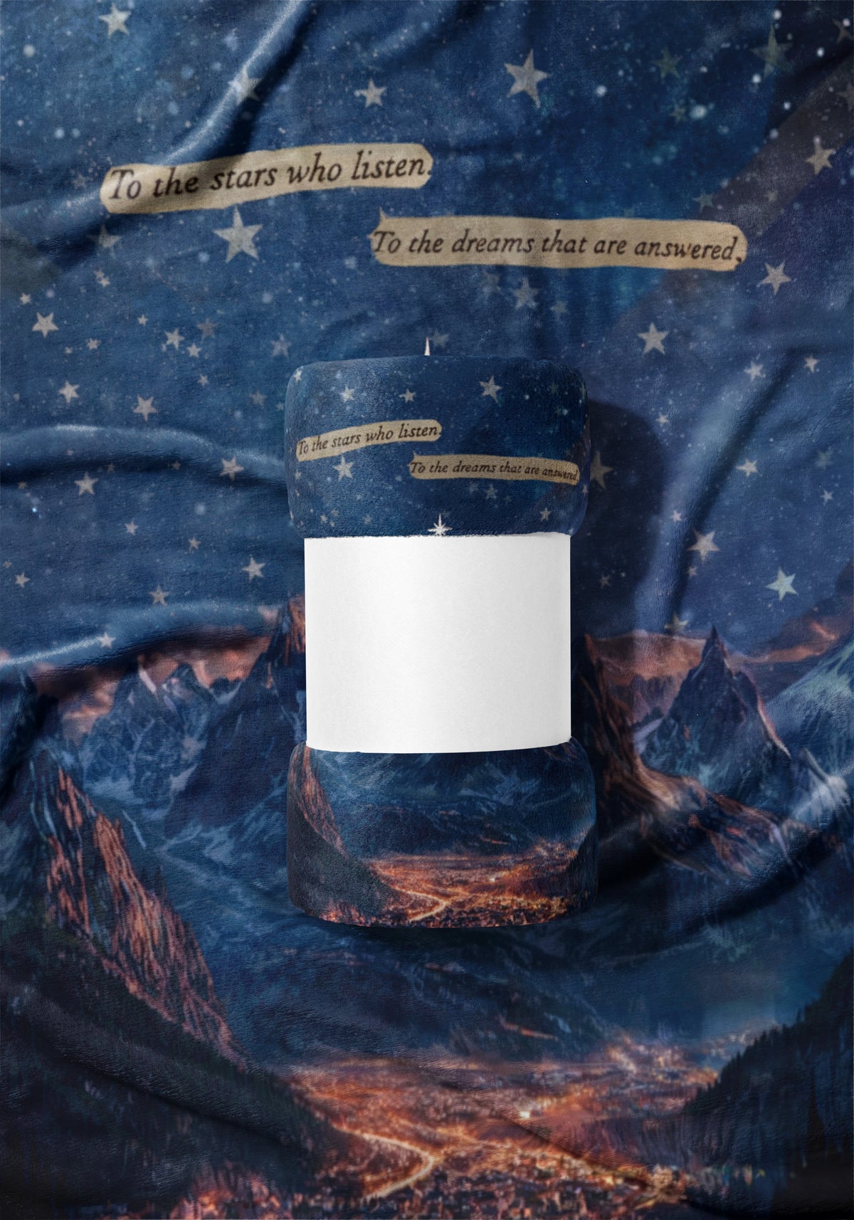 To The Stars Who Listen Velveteen Plush Blanket