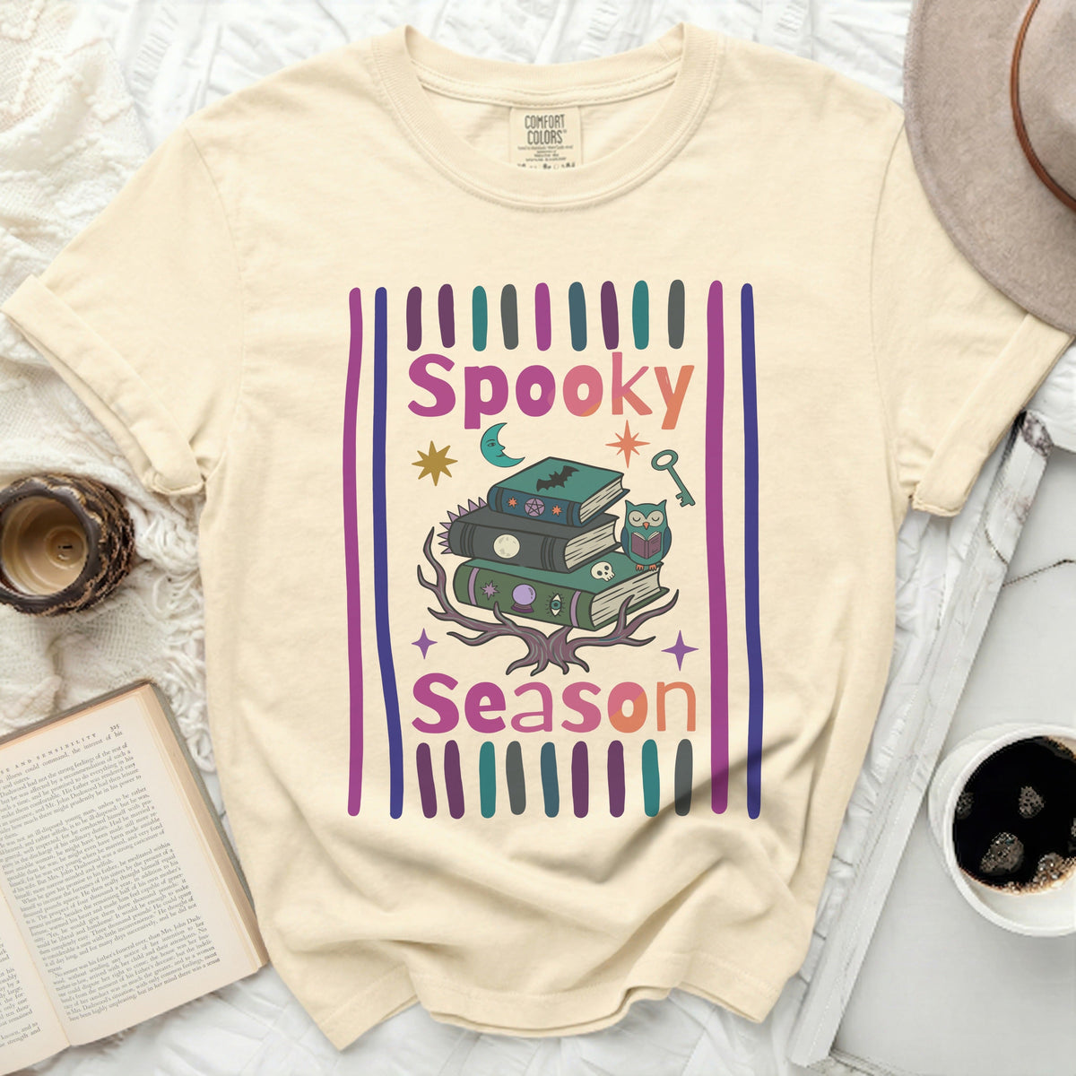 Spooky Season Books Arcane Tee