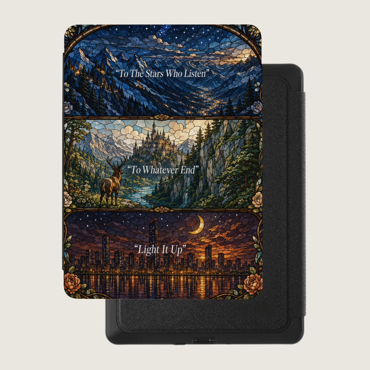 Maasverse Stained Glass Kindle Case