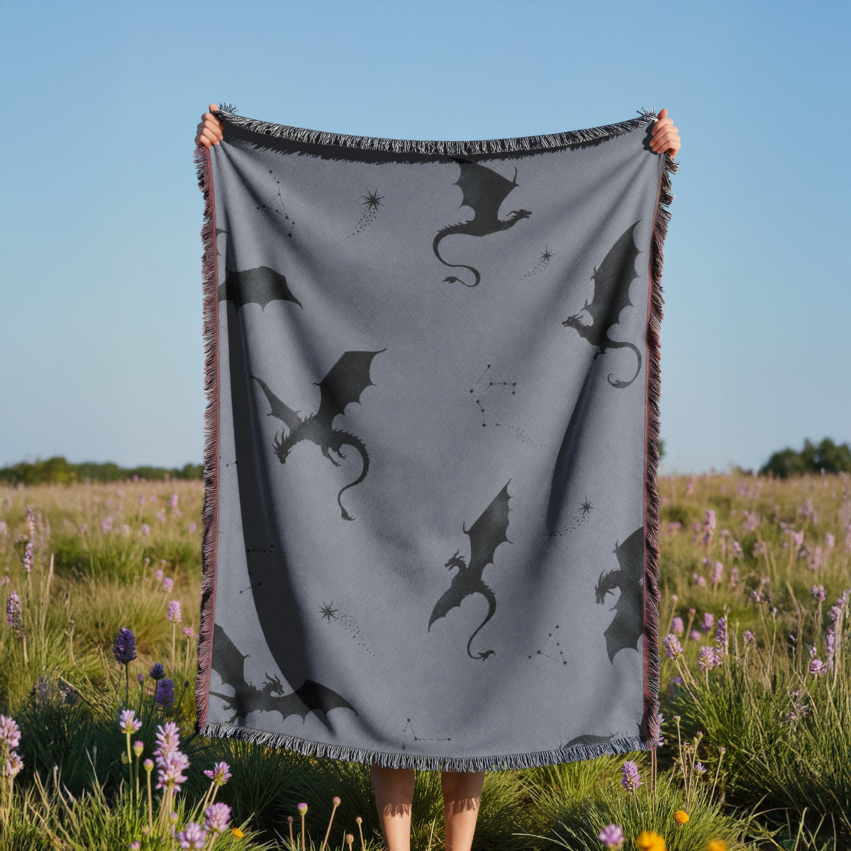 Fourth Wing Woven Throw Blanket