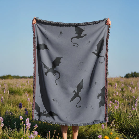 Fourth Wing Woven Throw Blanket