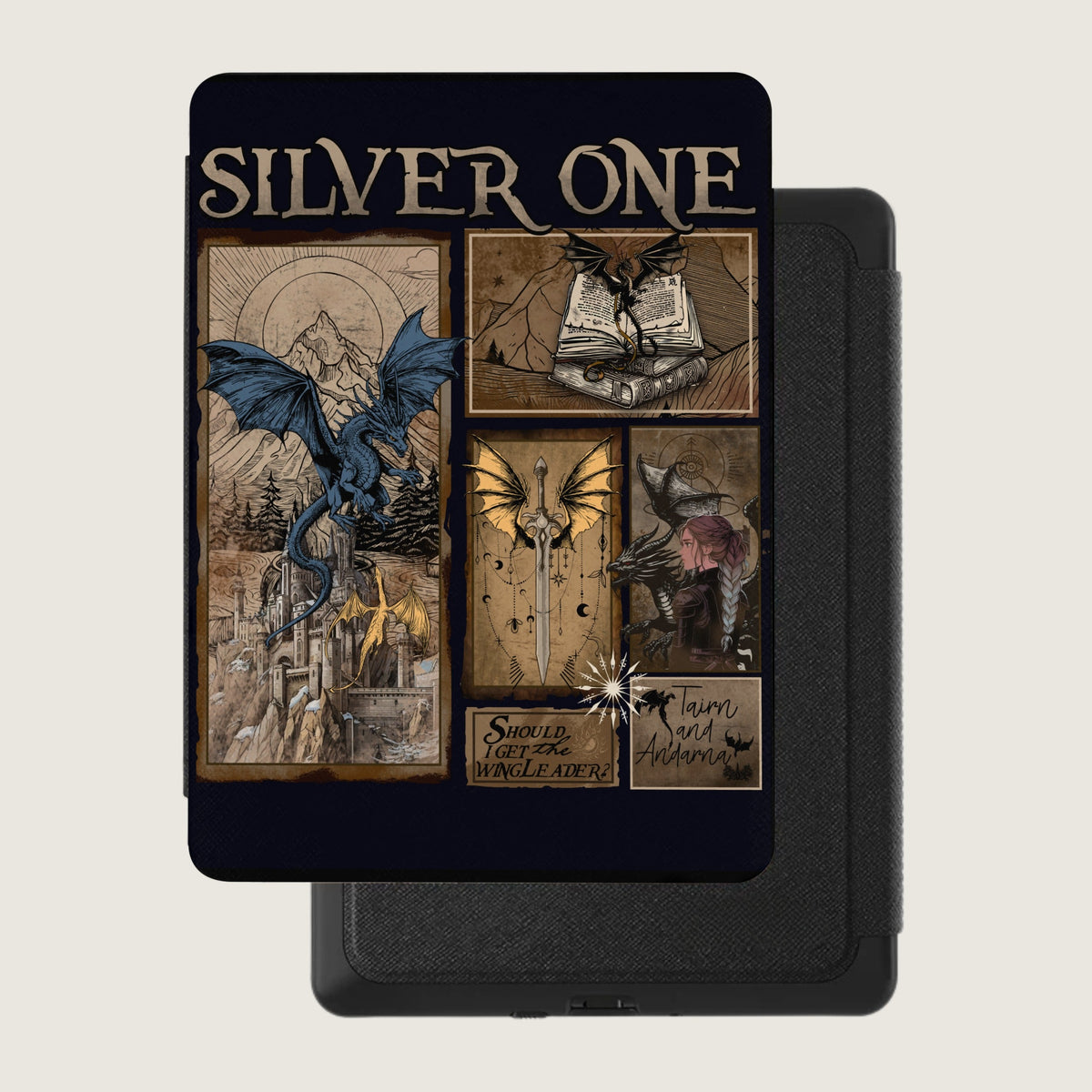Silver One Kindle Case