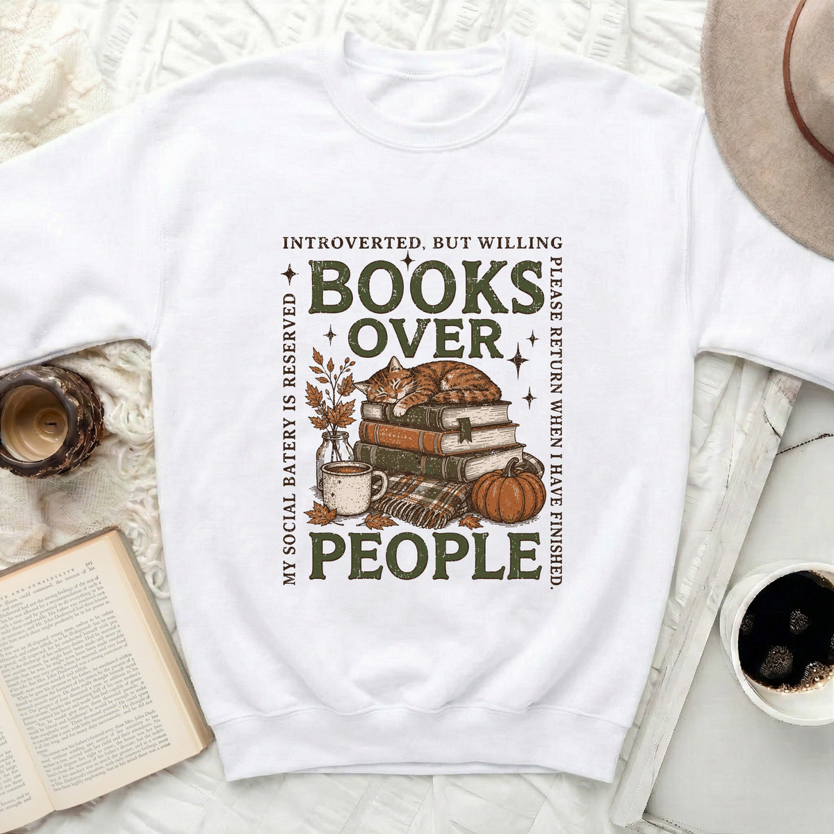 Books Over People Sweatshirt