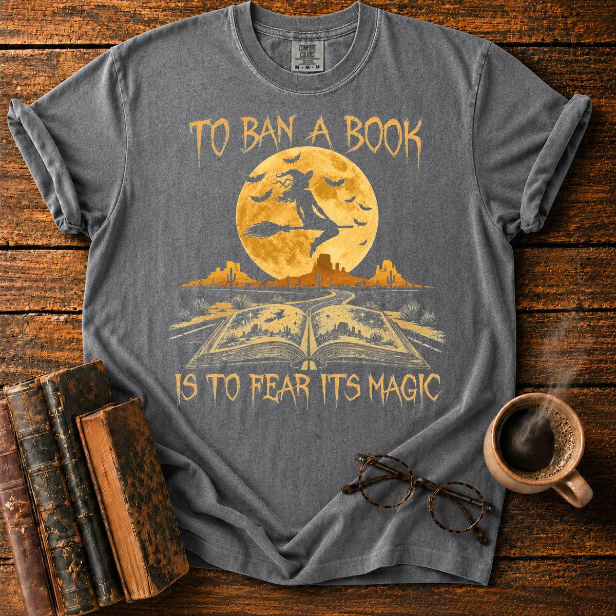 Magic Book on the Desert Highway T-Shirt