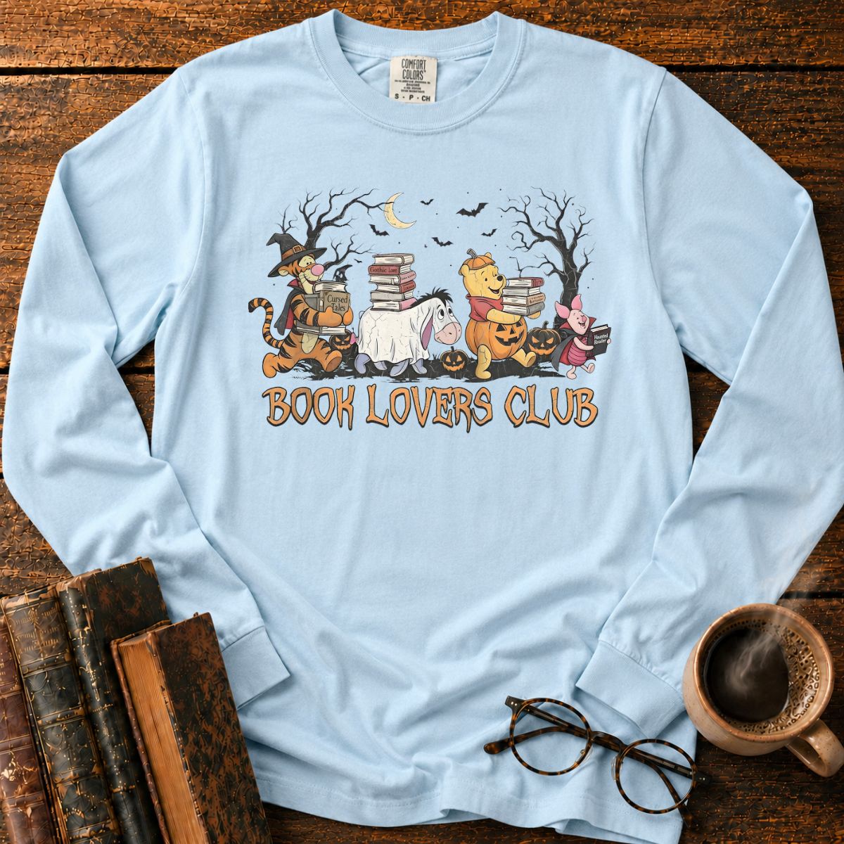 Halloween Book Lovers Club LS T-Shirt