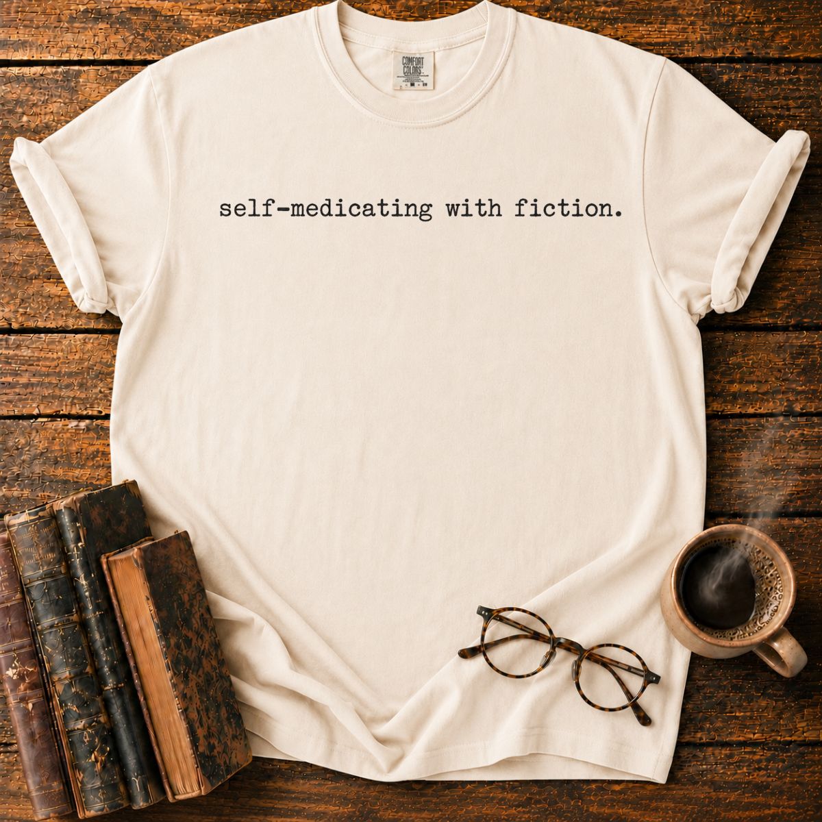 Self Medicating With Fiction Minimalist T-Shirt