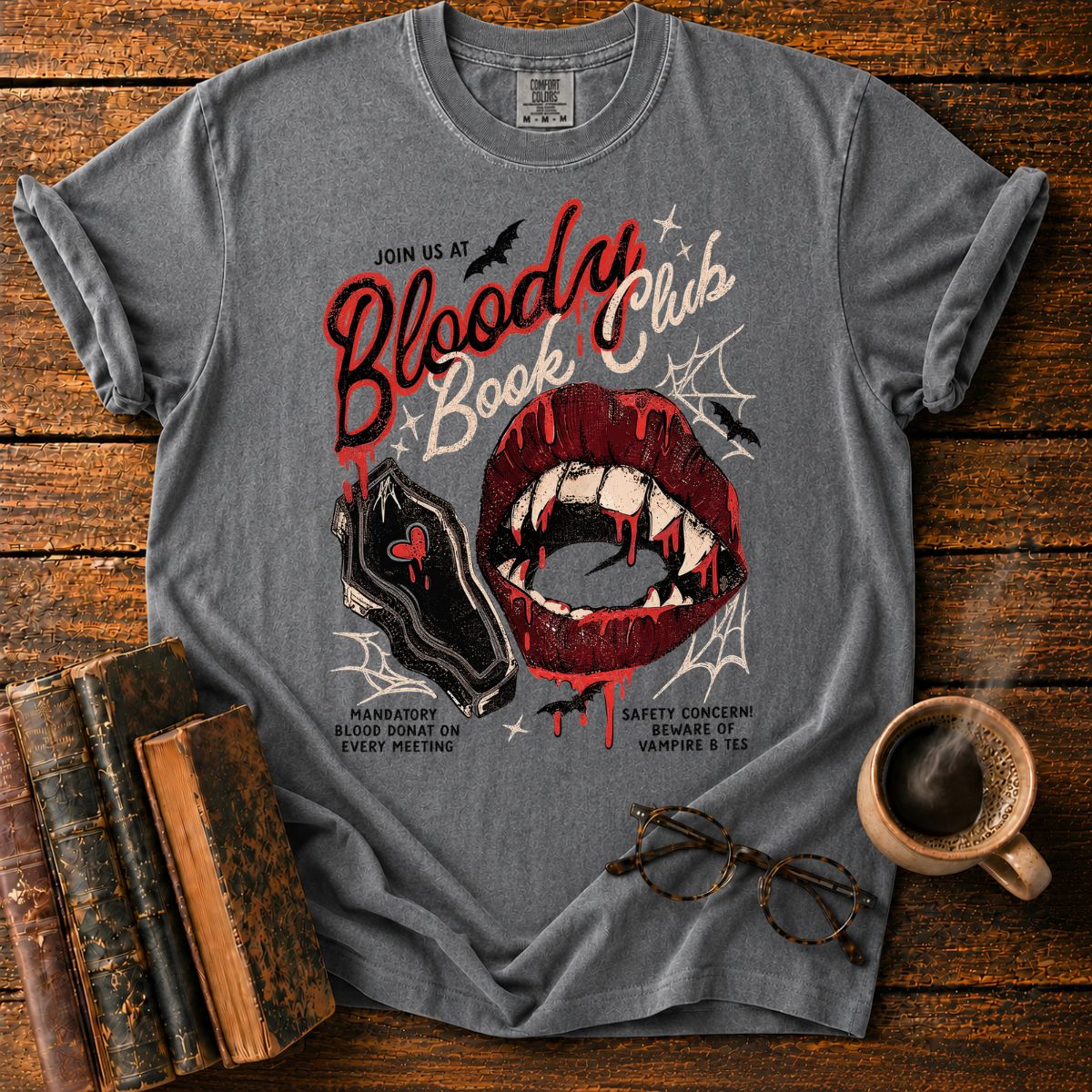 Blood Book Club Horror T-Shirt
