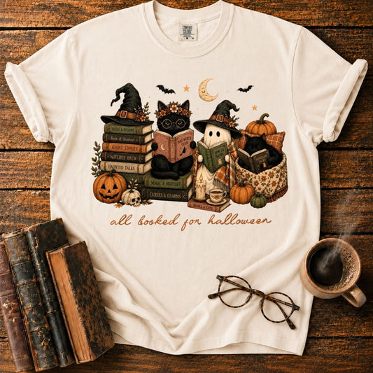 Cozy Halloween Book T-Shirt