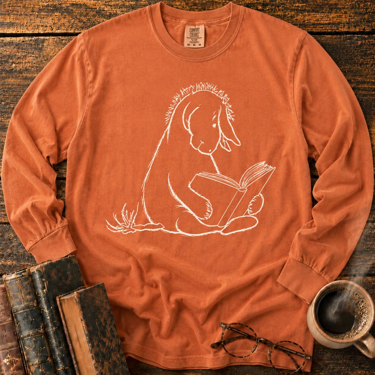 Donkey 1926 Reading Book LS T-Shirt