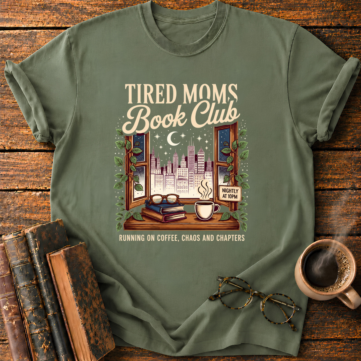 Tired Moms Book Club T-Shirt