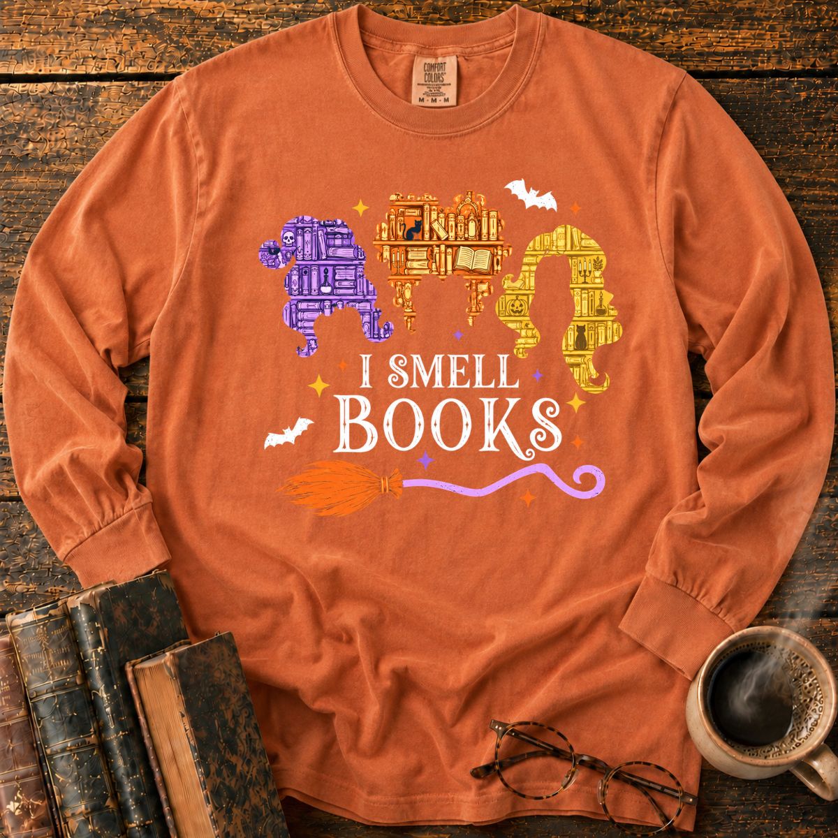 I Smell Books Halloween LS T-Shirt