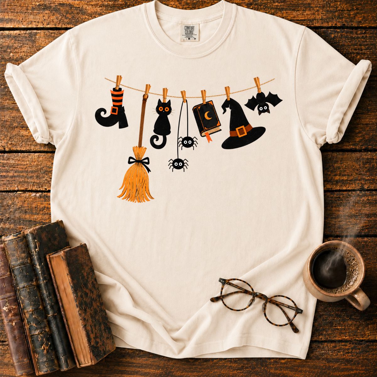 Halloween Garland of Whimsical Charms T-Shirt