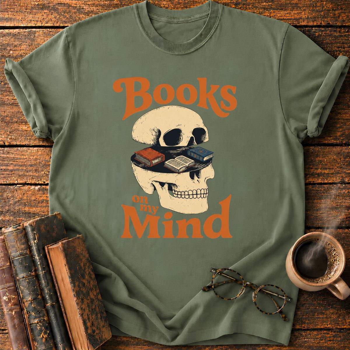 Books on My Mind Vintage T-Shirt