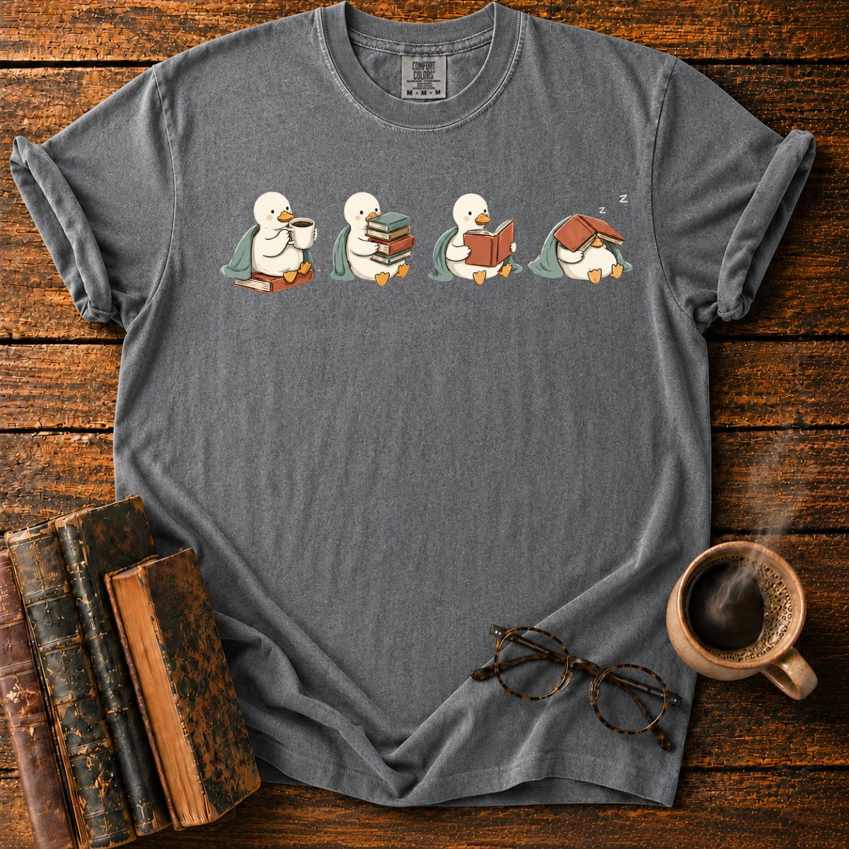 Cozy Duck Reading Club T-Shirt