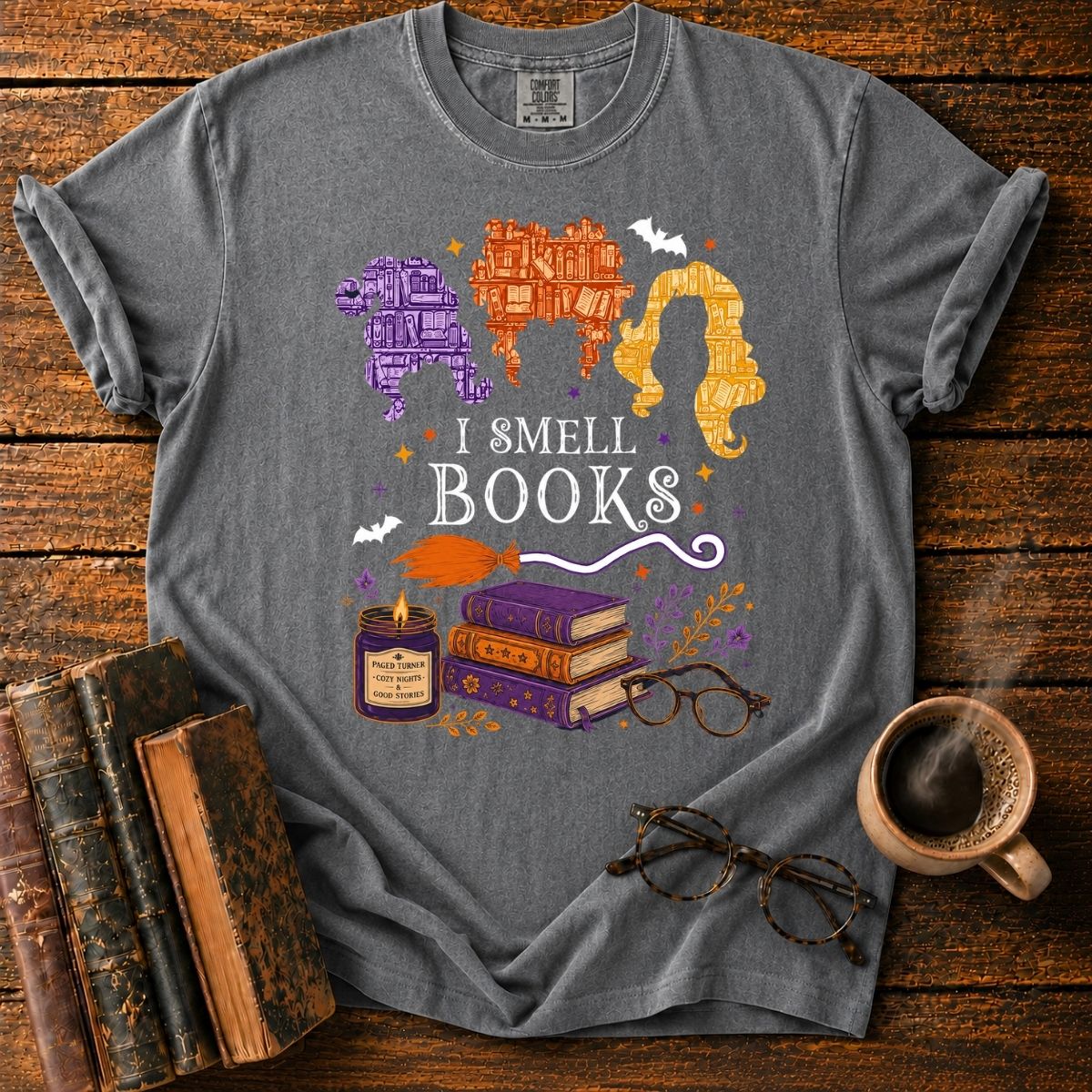 I Smell Books_ Magical Reading Night T-Shirt