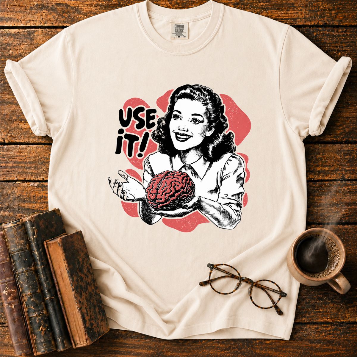 Use It! Retro Brainpower T-Shirt