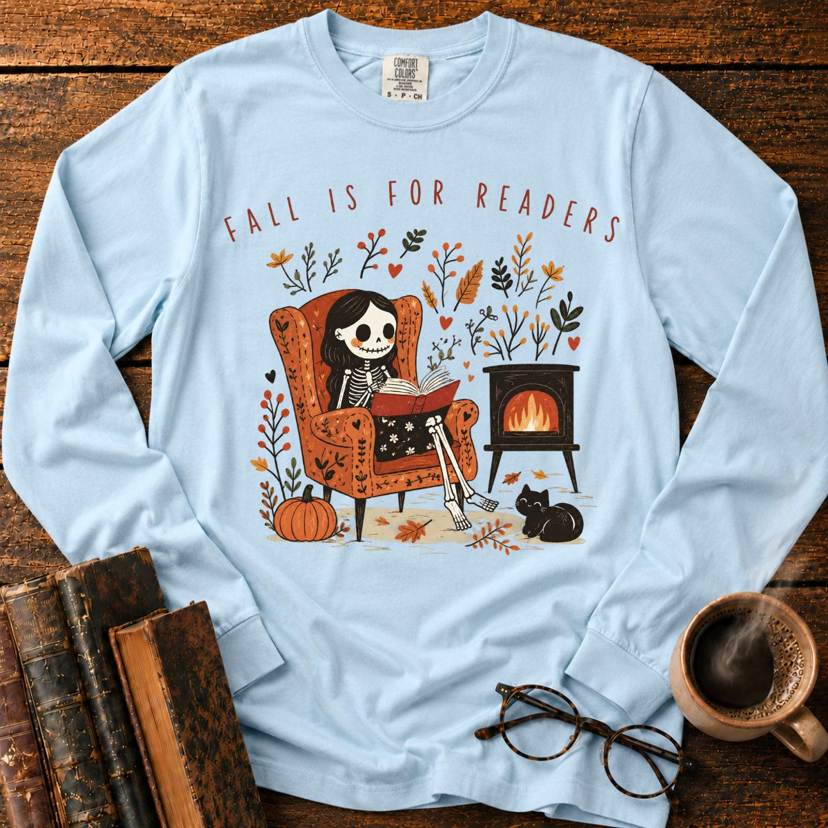 Fall Is For Readers LS T-Shirt