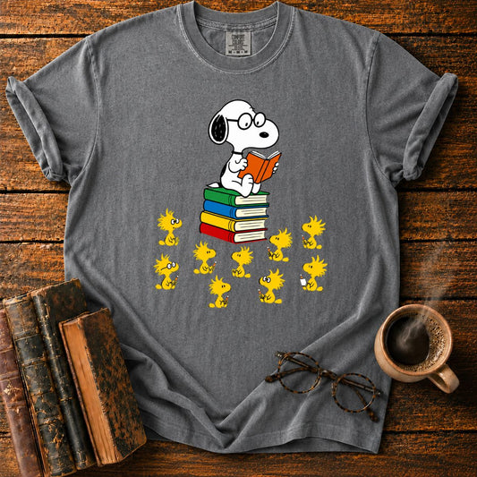 Snoopy’s Woodstock Study Circle T-Shirt