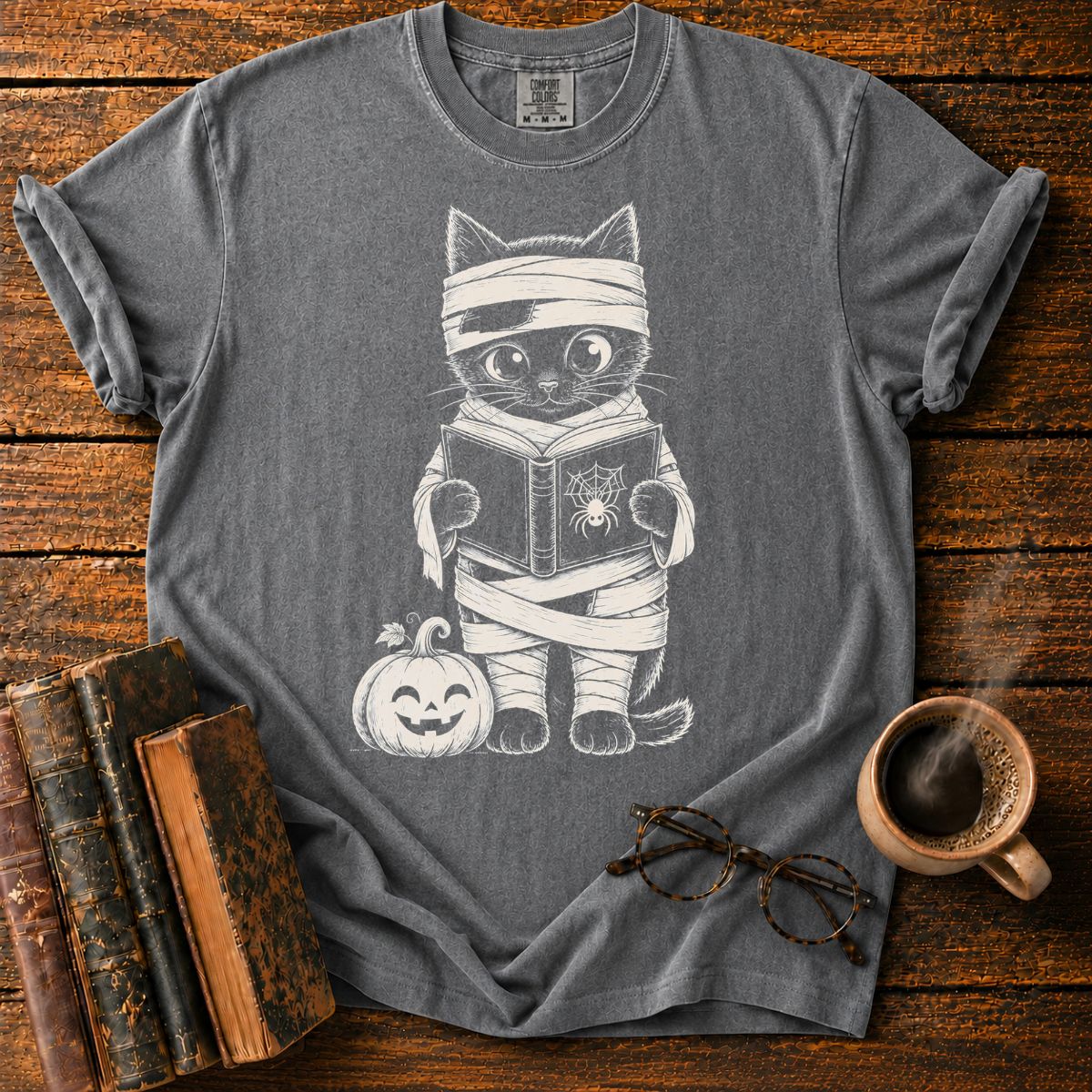 Mummy Kitten Reading T-Shirt