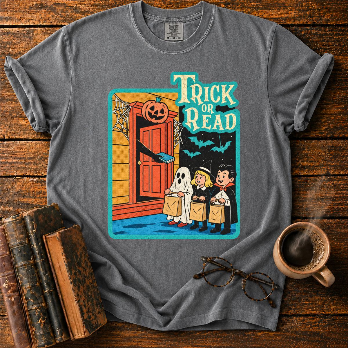 Trick or Read Halloween T-Shirt