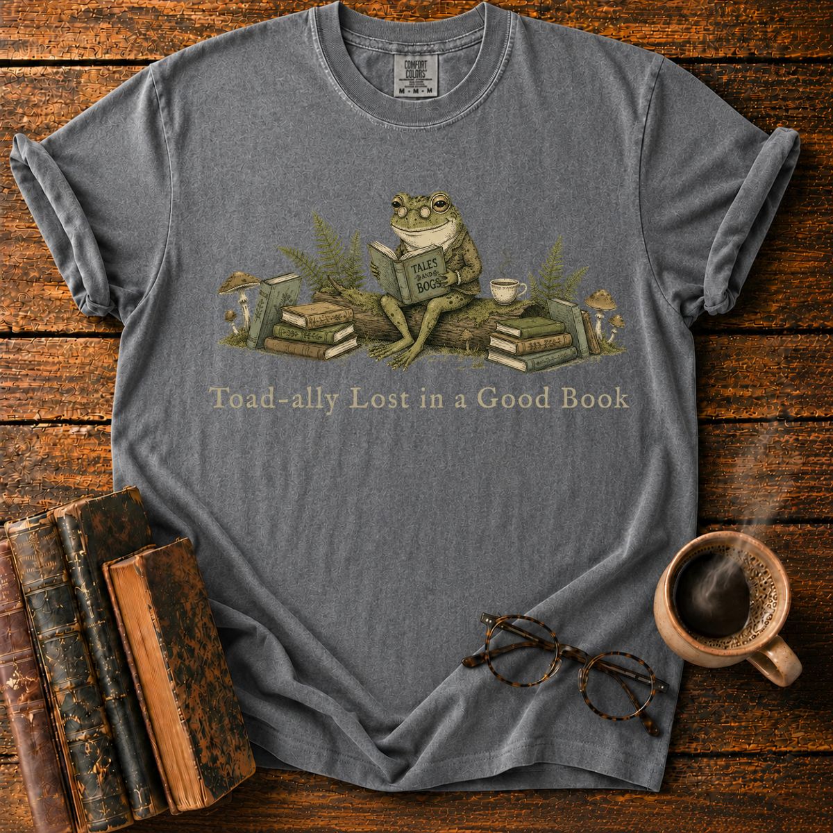Toad-ally Lost in a Good Book T-Shirt