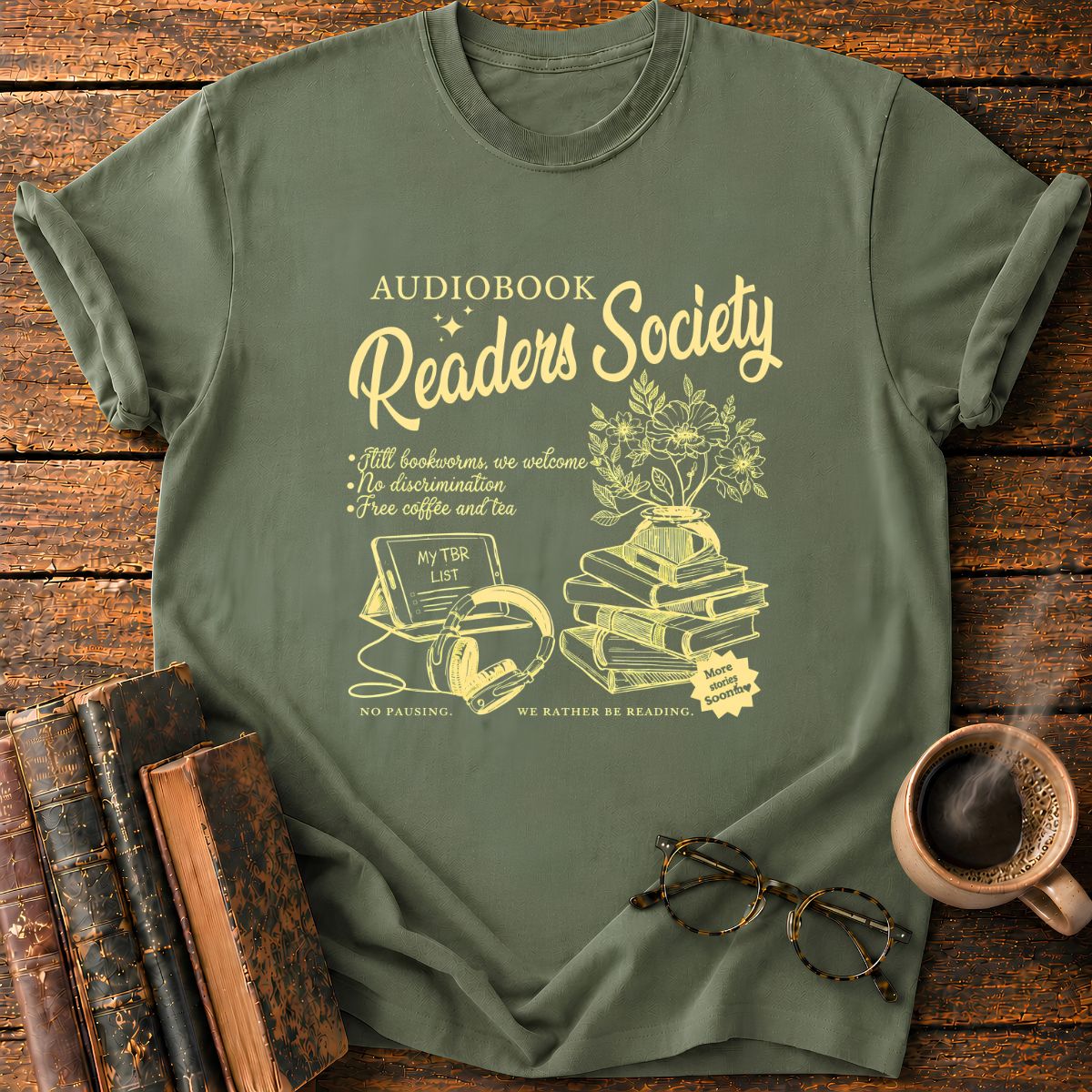 AUDIOBOOK Readers Society T-Shirt