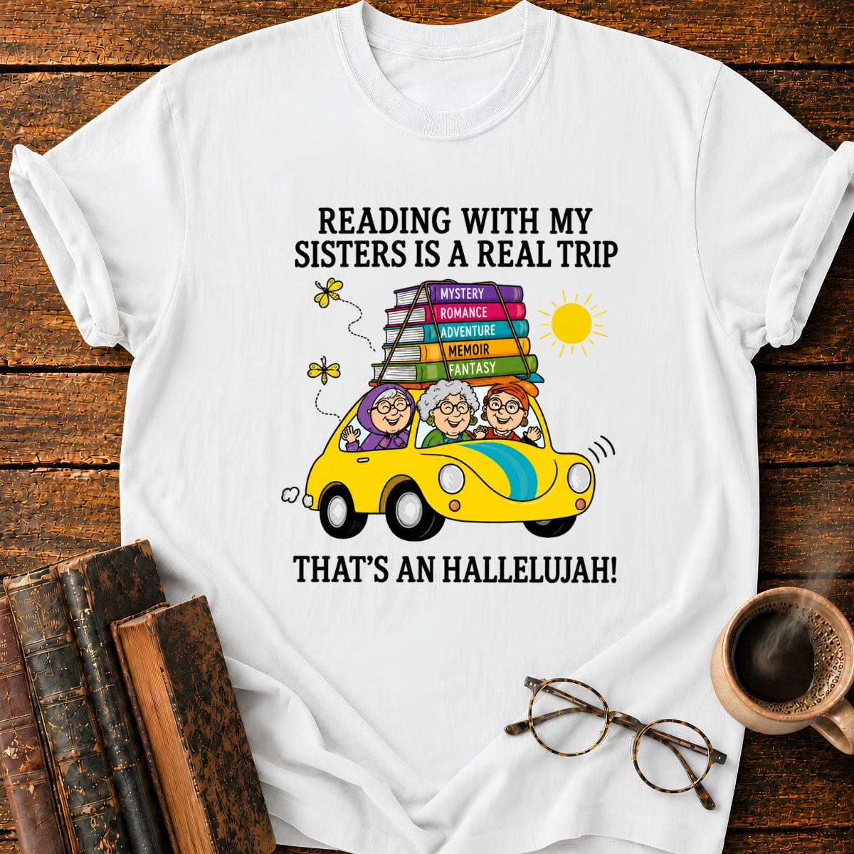Reading Sisters’ Book Road Trip T-Shirt