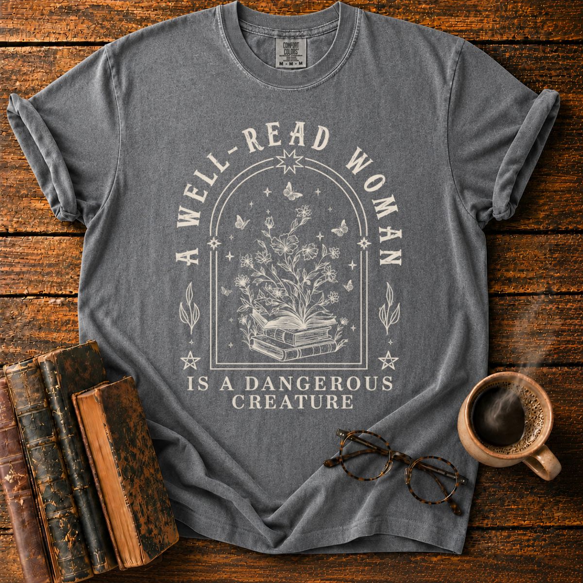 A Well-Read Woman’s Botanical T-Shirt