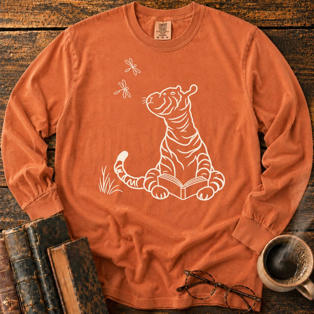 Tiger 1928 Reading Book LS T-Shirt
