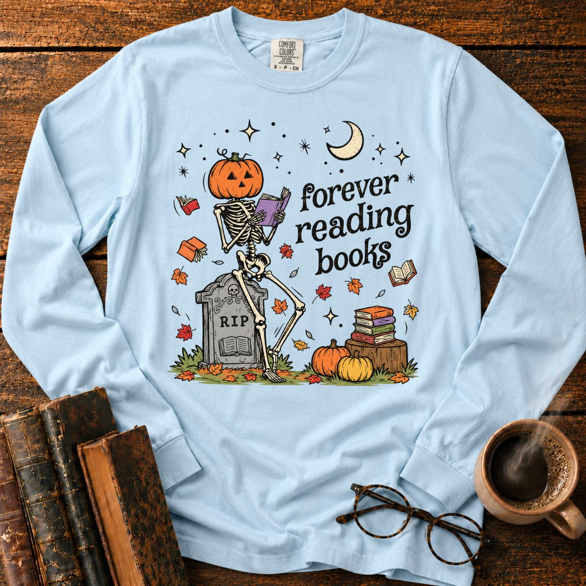 Forever Reading Books LS T-Shirt