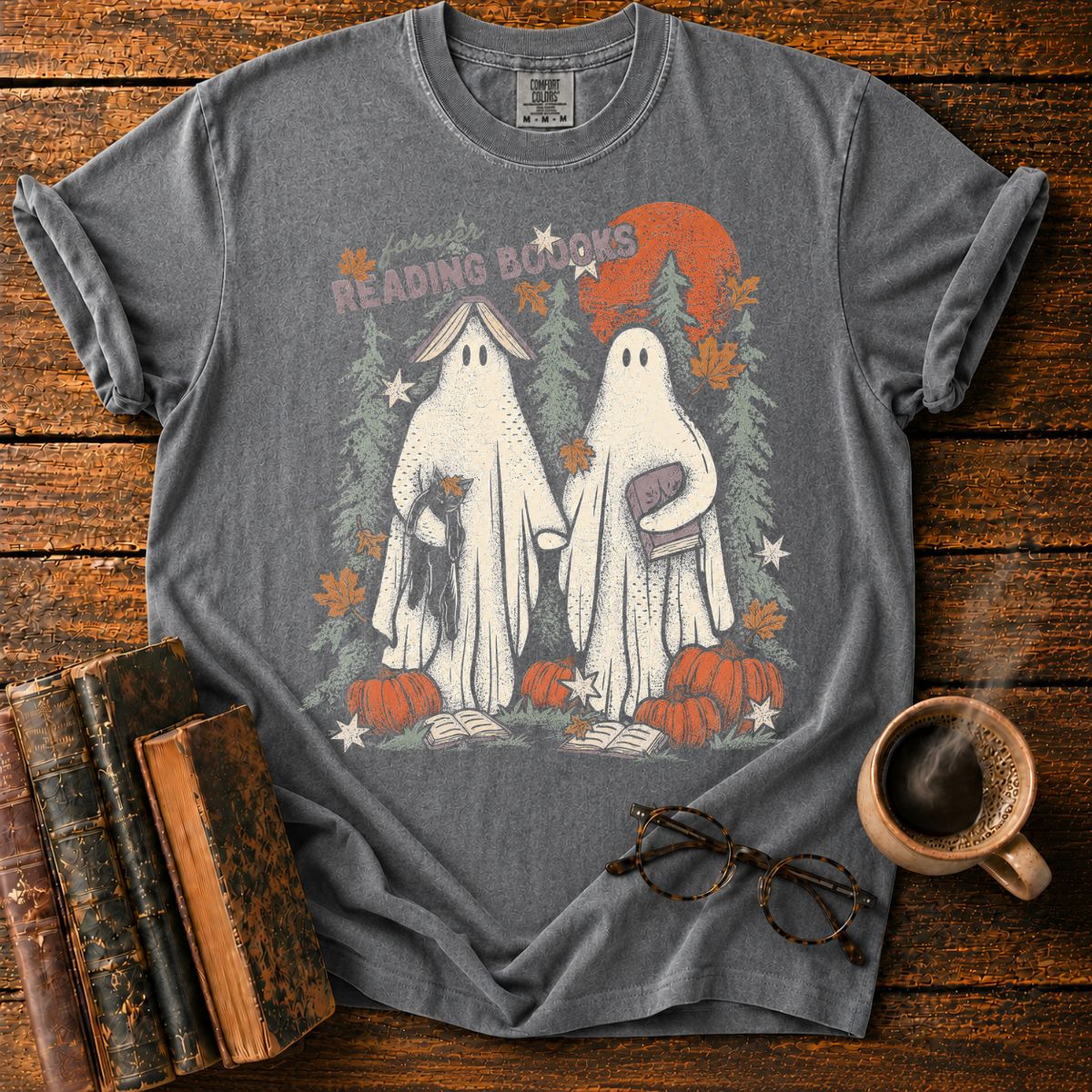 Forever Reading Under the Autumn Moon T-Shirt