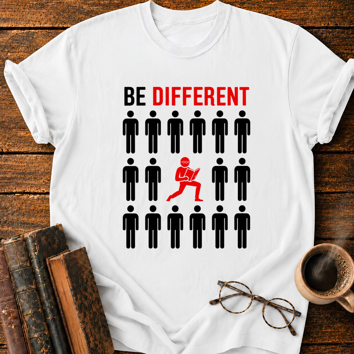 Be Different Standout Reader T-Shirt