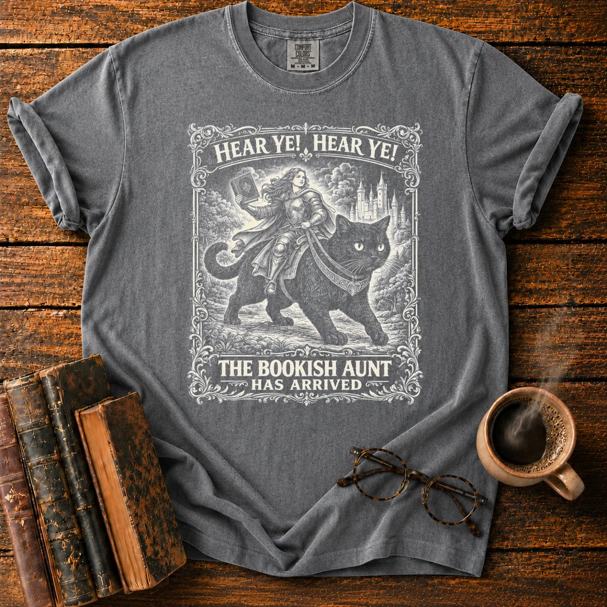 The Bookish Aunt Arrived T-Shirt