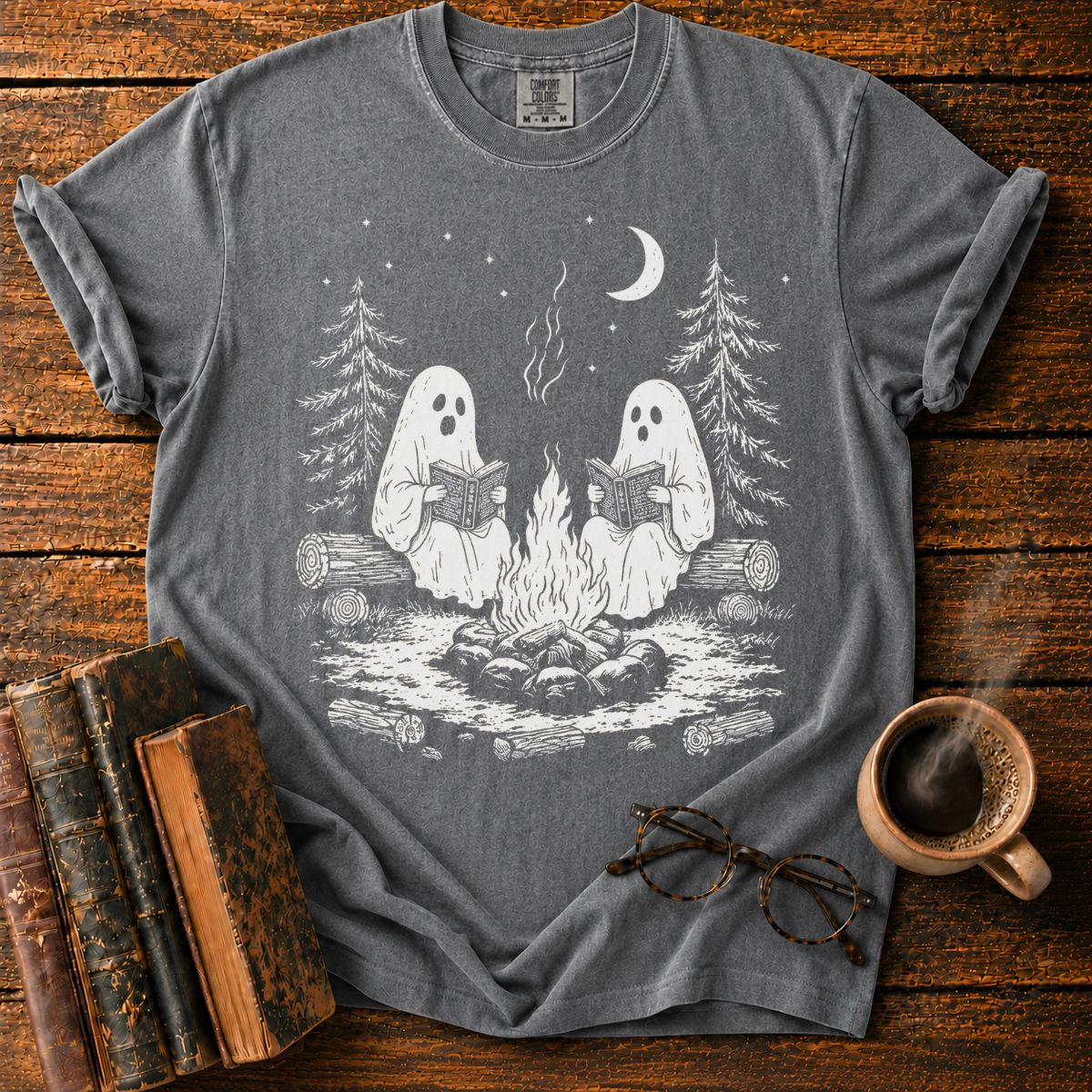 Ghostly Campfire Book Club T-Shirt