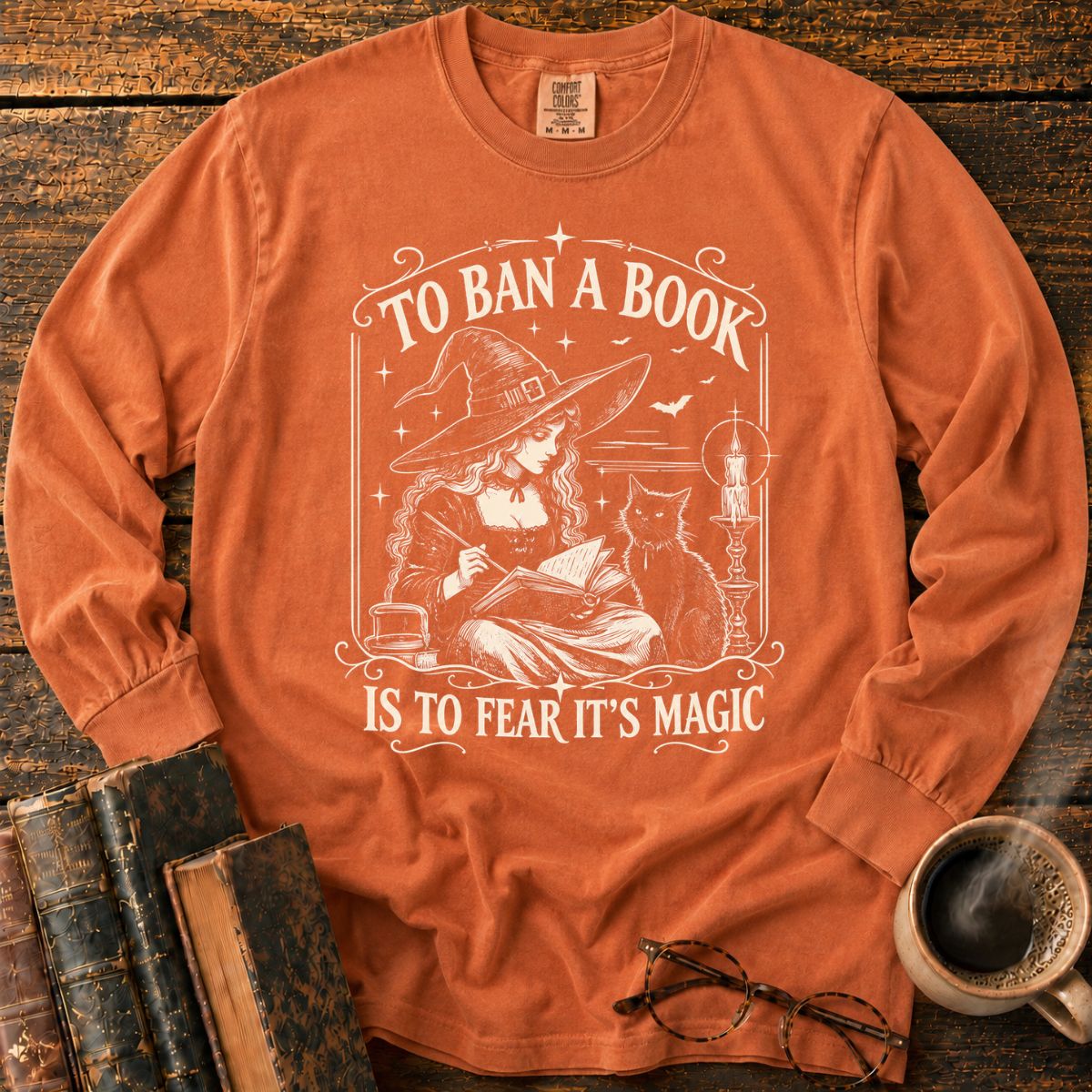 To Ban a Book_ Fear Its Magic LS T-Shirt