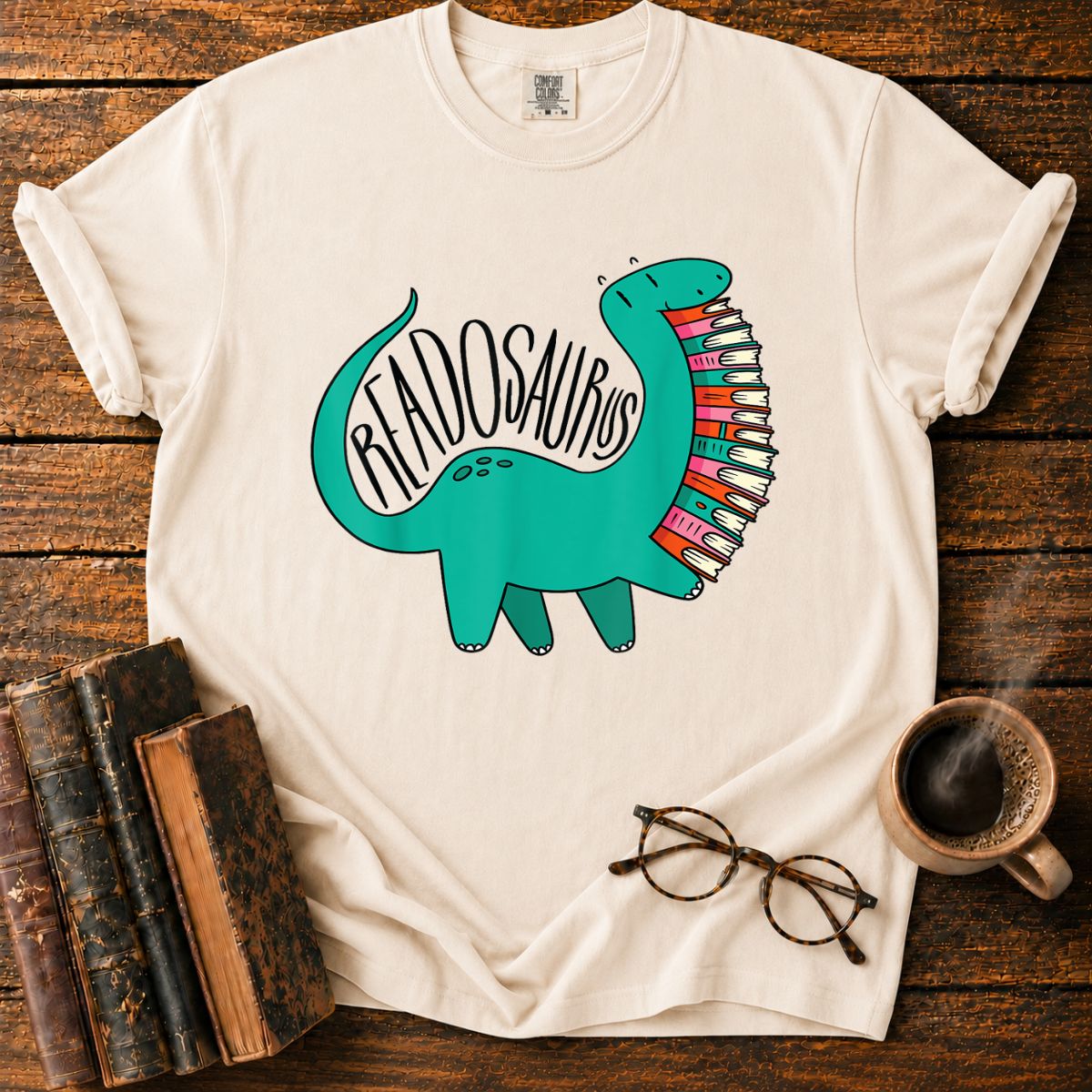 Funny Book Readosaurus T-Shirt